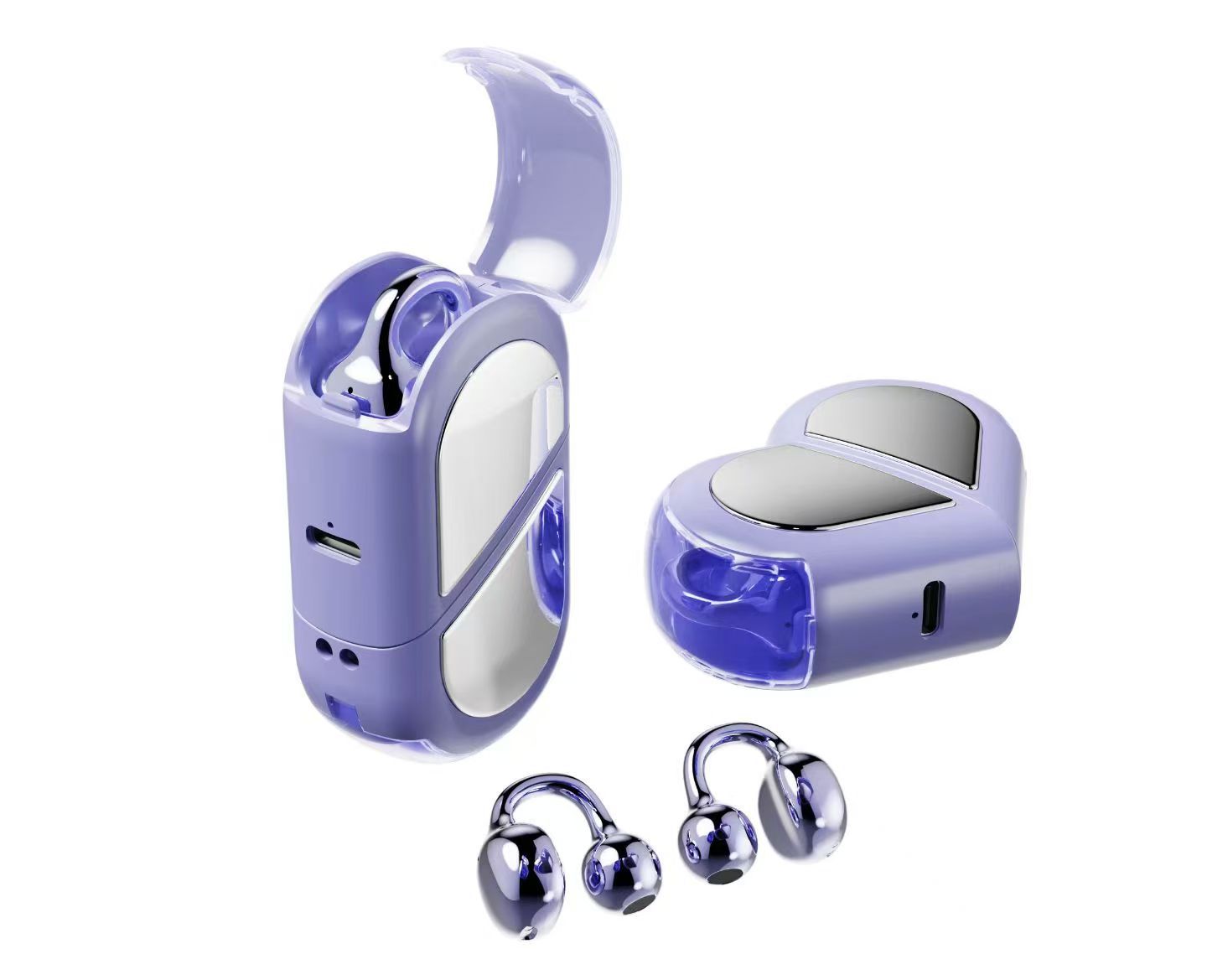 Transformable Heart-Shaped Bluetooth Earbuds
