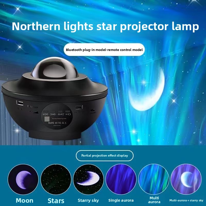 360 Rotating Northern Lights Star Projector