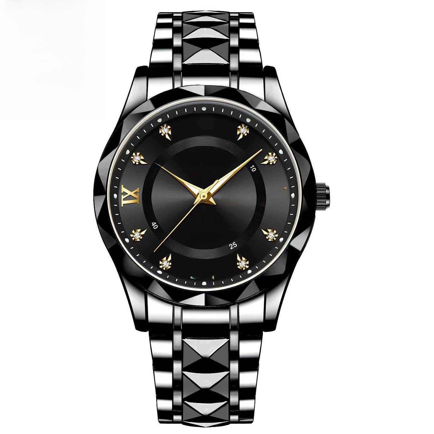 Mens Calendar Luminous Waterproof Quartz Watch