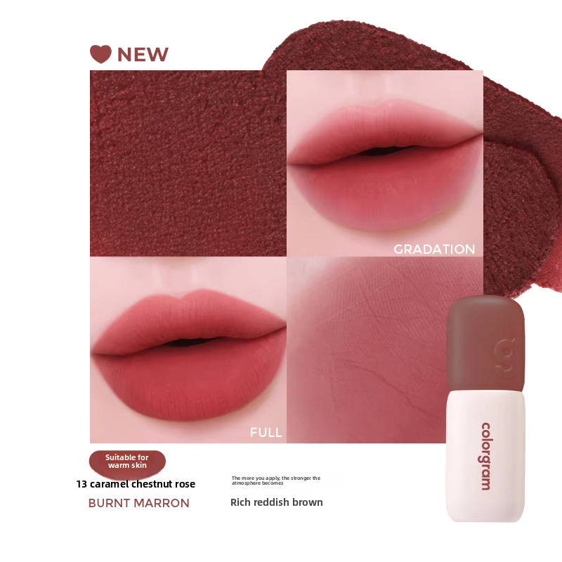 Korean Colorgram Matte Rice Cake Lip Gloss Velvet Lipstick for Lips and Cheeks Imported