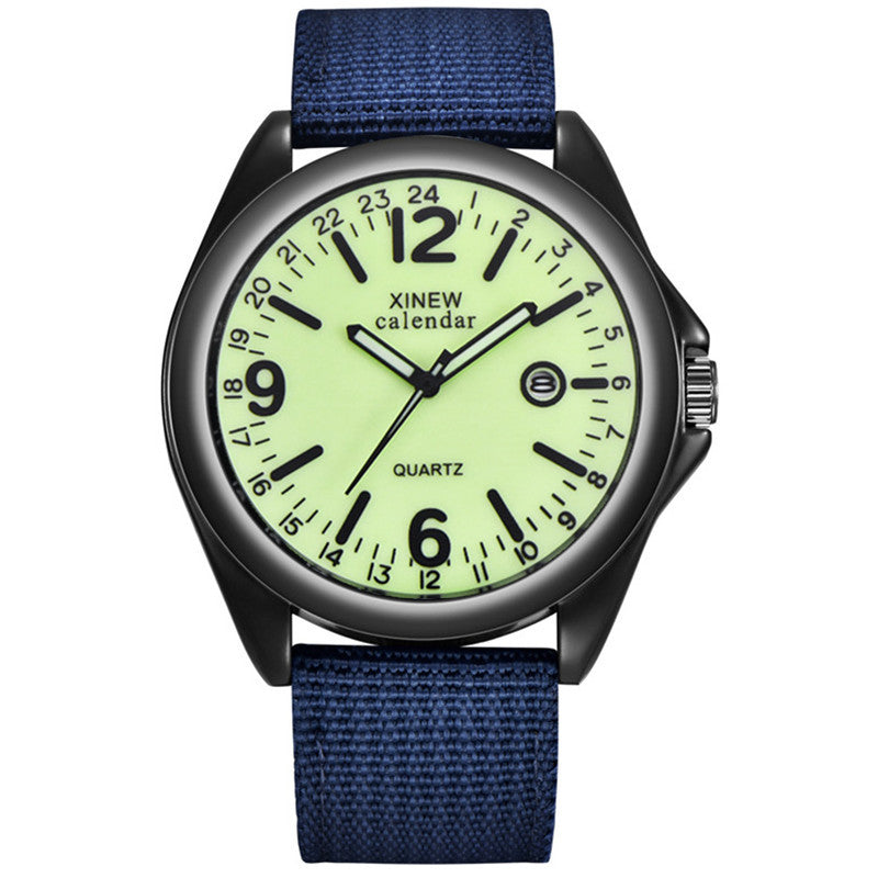 Men's Nylon Strap Quartz Watch