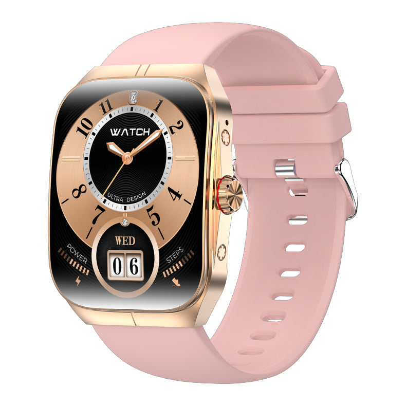 HK80 AMOLED Smart Watch with Bluetooth Call NFC Payment Health Monitoring