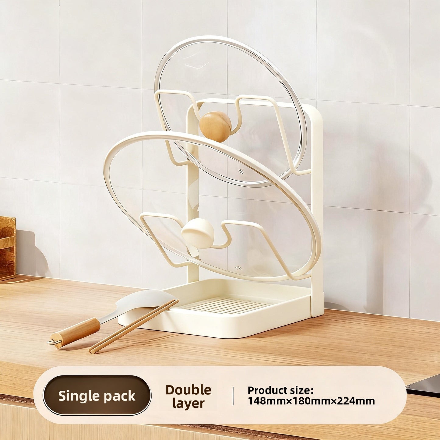 Multifunctional Kitchen Countertop Organizer Rack