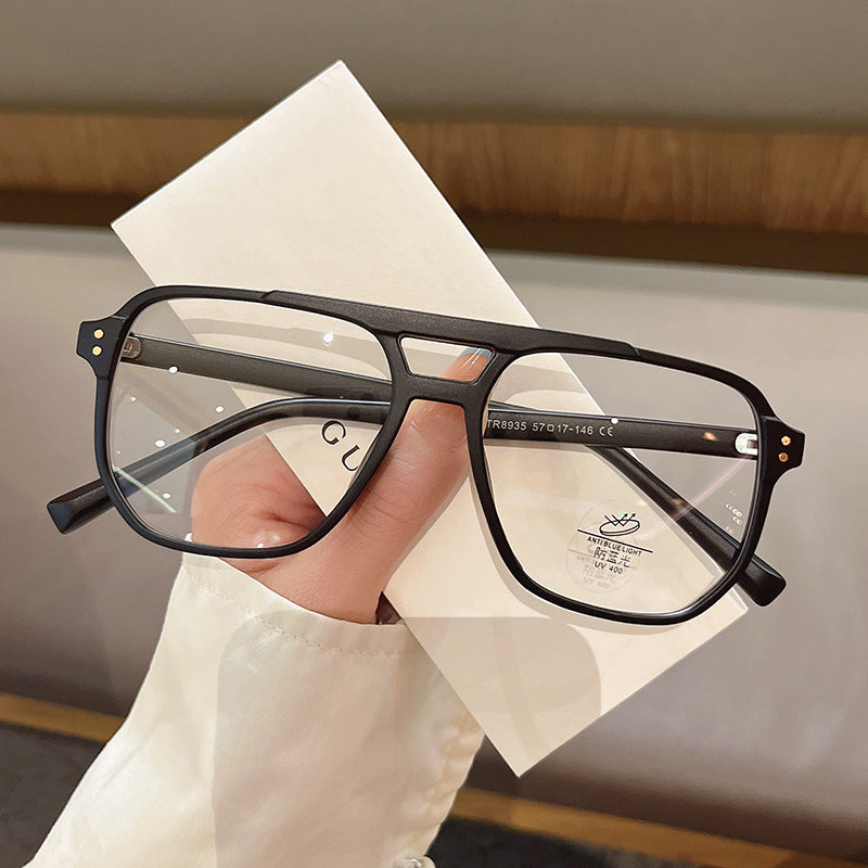 Retro Square Anti Blue Light Glasses Frame