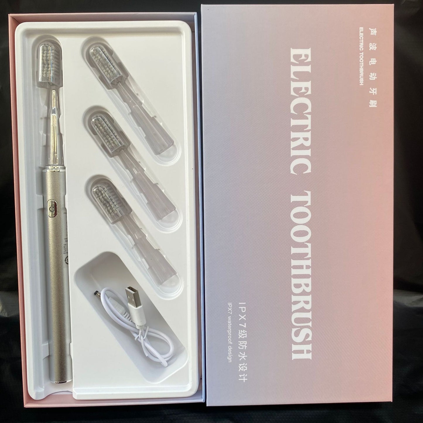 Rechargeable Sonic Electric Toothbrush with Soft Bristles