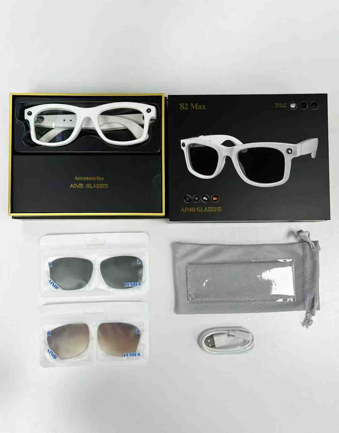 S2 Max Smart Glasses with Camera and Translation
