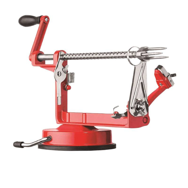 Hand-crank apple peeler