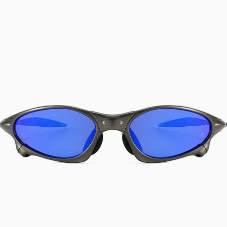 Metal Oval Polarized Sunglasses