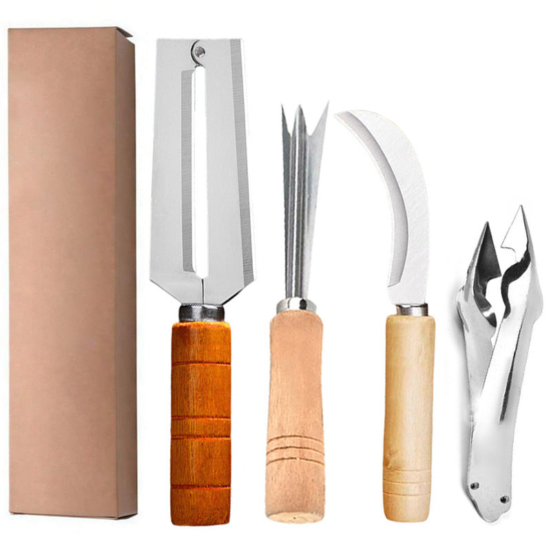 Multifunctional Stainless Steel Fruit and Cane Knife Set