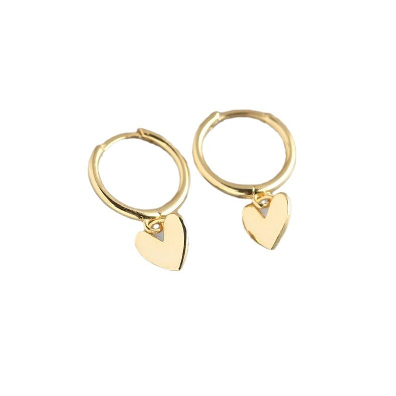 Heart Shaped Earrings Korean Style