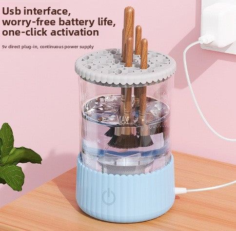 Electric cleaner for makeup brushes