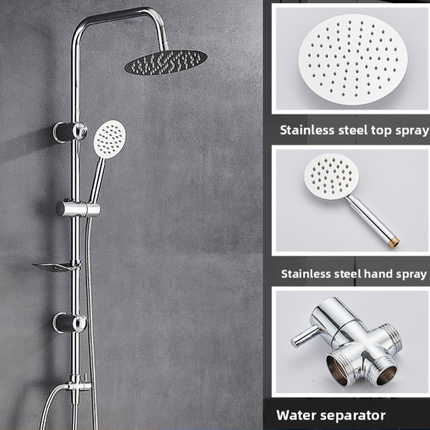 Stainless Steel Shower Set with Adjustable Spray