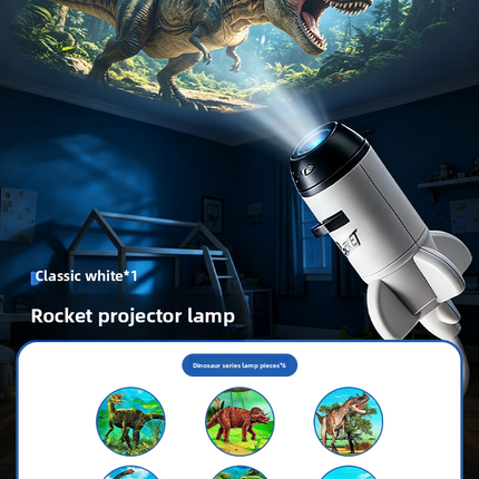 Star Projector Night Light with Cosmic Slides