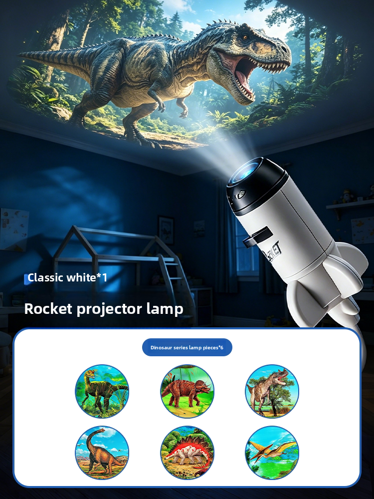 Star Projector Night Light with Cosmic Slides