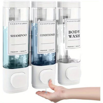Wall Mounted Three Head Manual Soap Dispenser