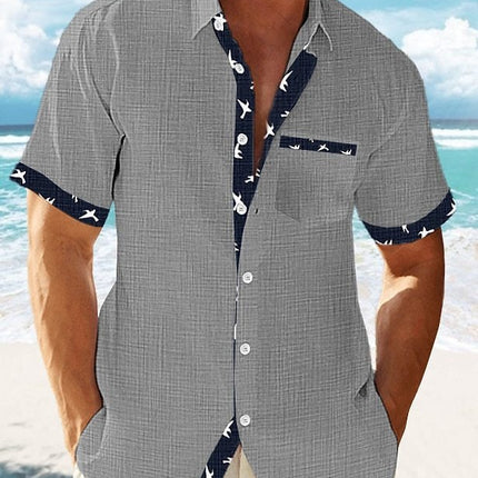 Summer Casual Shirt, Chinese Trendy Cross-border Men's Top