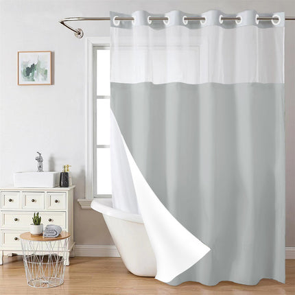 Double Layer Waterproof Shower Curtain