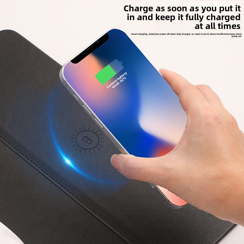 15W Wireless Charging Mouse Pad Desk Mat