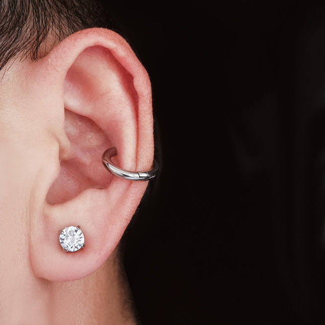 Magnetic Clip-On Earrings with Diamond Design