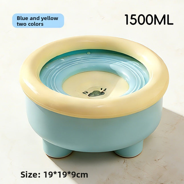 Non-spill floating water bowl dog bowl