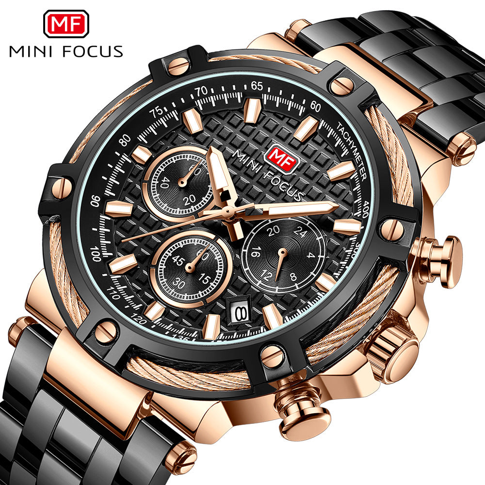 Mini Focus Mens Quartz Watch with Luminous Feature