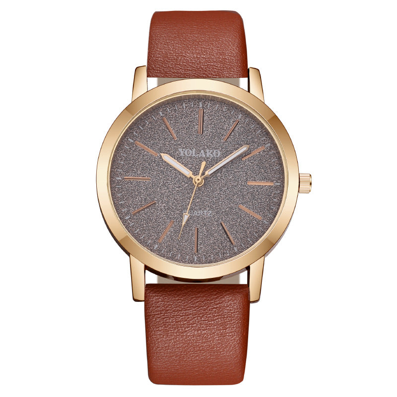 Ladies Quartz Watch Leather Strap