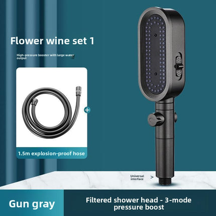 Pressurized Shower Head Set with Filter