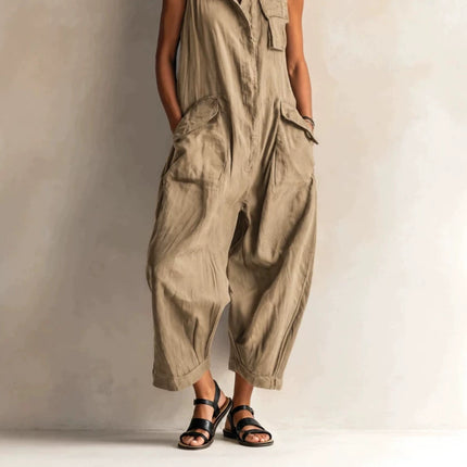 Sleeveless Wide Leg Jumpsuit
