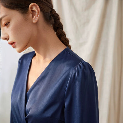 Women's Long Sleeve Tie-Waist Shirt
