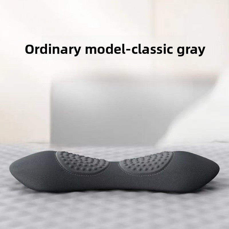 Ergonomic Lumbar Support Pillow with Heating and Massage