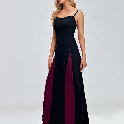 Elegant Casual Colorblock Strap Dress for Women
