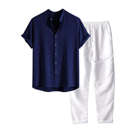 Men's Slim Fit Printing Short Sleeve Shirt