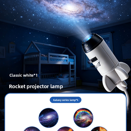 Star Projector Night Light with Cosmic Slides