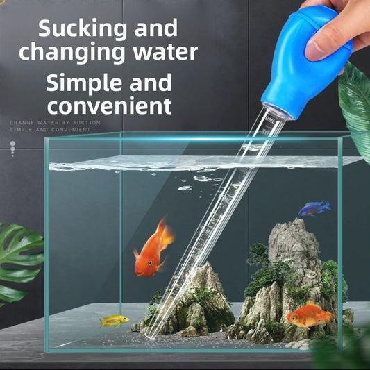Fish tank squeegee water changer