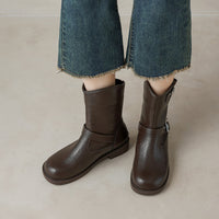 أحذية نسائية خريفية على الطراز البريطاني