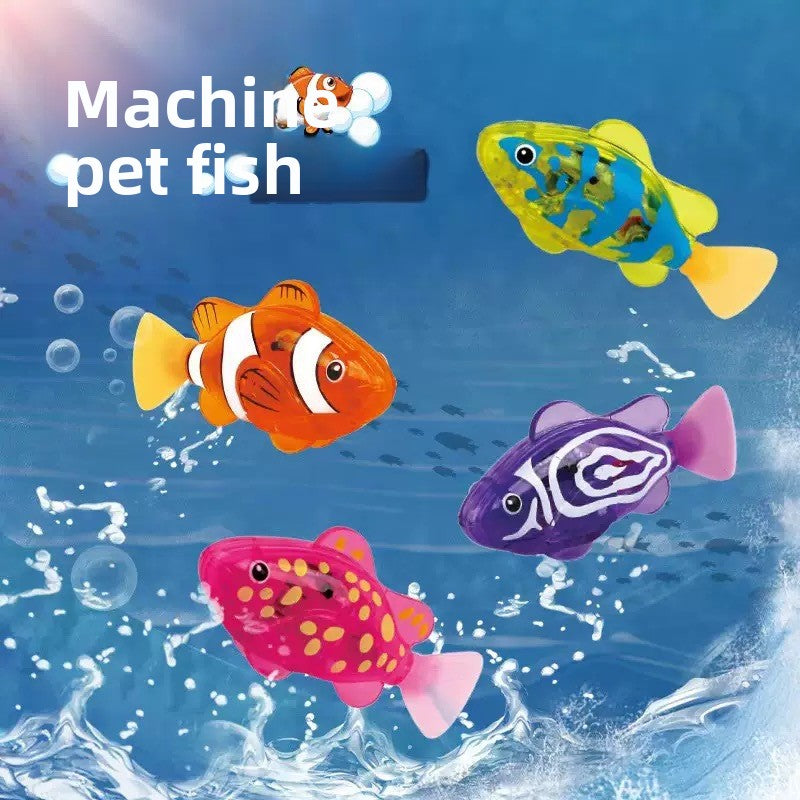 Baby Bath Electronic Fish Toy with Light and Motion