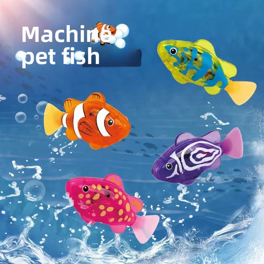Baby Bath Electronic Fish Toy with Light and Motion
