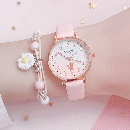 Japanese Cherry Blossom Quartz Watch for Girls