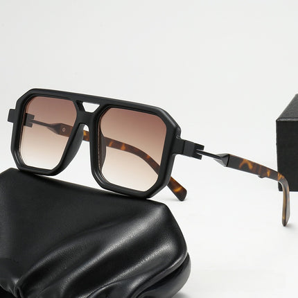 Square Double Bridge Sunglasses