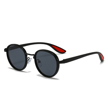 Retro Casual Gold-Rimmed Round Sunglasses