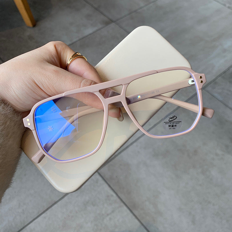Retro Square Anti Blue Light Glasses Frame