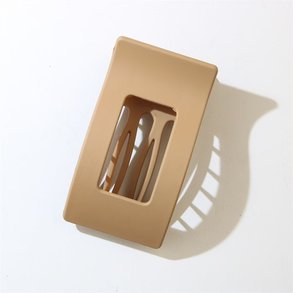 Matte Geometric Hair Clips for Thick Hair
