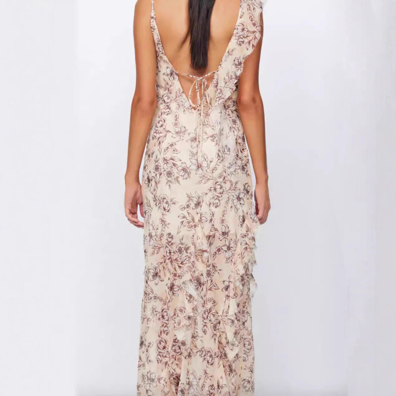 Stylish Chiffon Maxi Evening Gown Dress