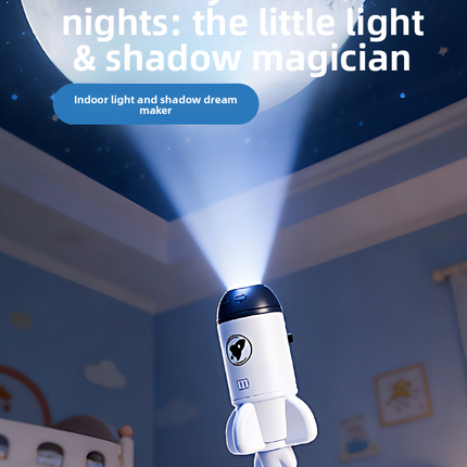 Star Projector Night Light with Cosmic Slides