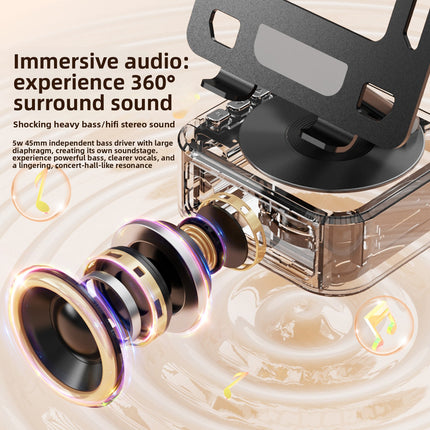 Rotating Tablet Stand with Bluetooth Speaker