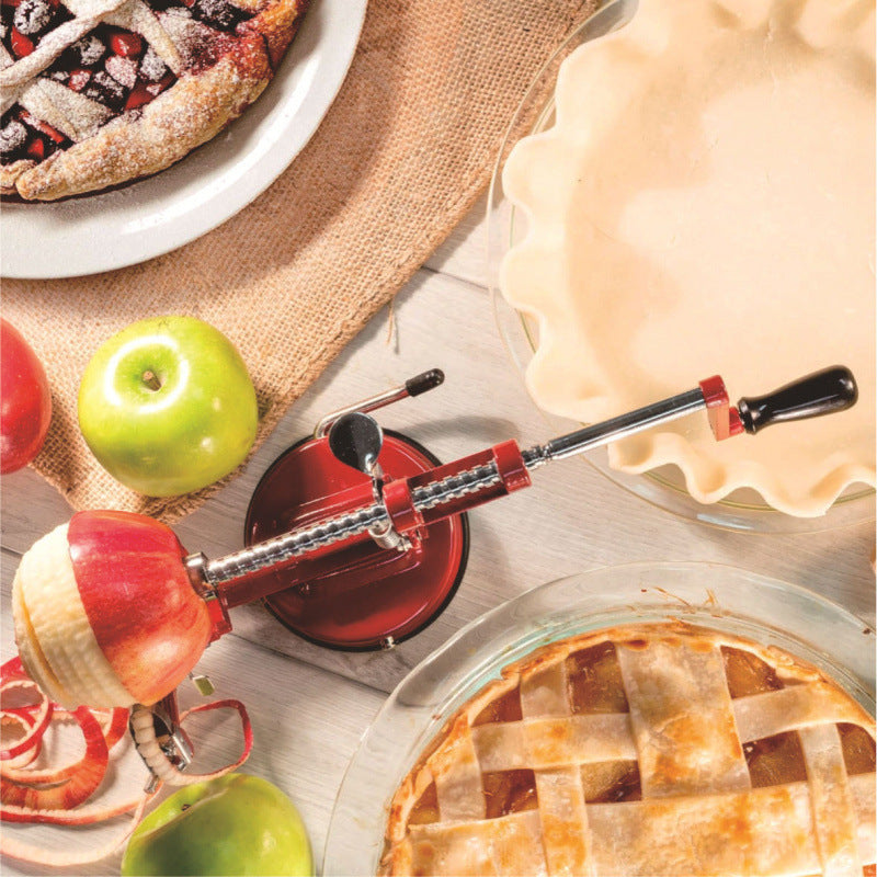Hand-crank apple peeler
