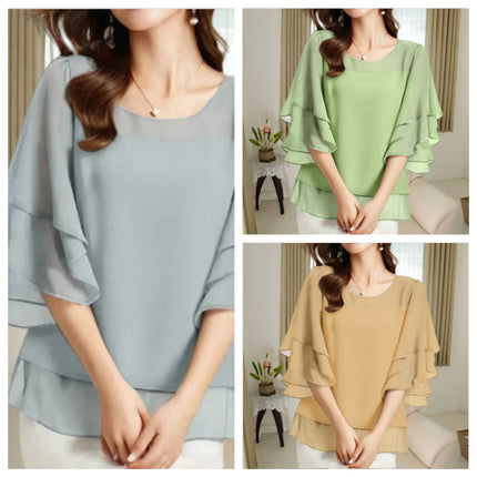 Loose Casual Chiffon Shirt