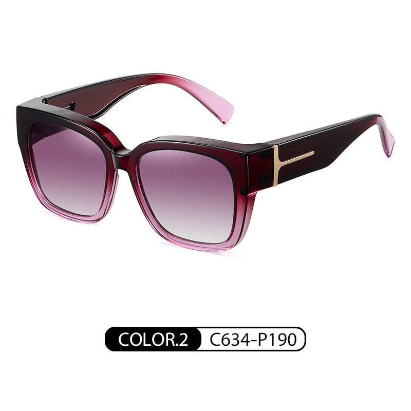 Fashion Square Polarized Sunglasses with UV Protection