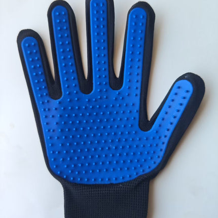 Rubber Pet Grooming Glove Hair Removal Massage Brush