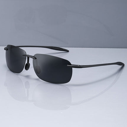 Polarized TR90 Frameless Sunglasses UV400 Protection